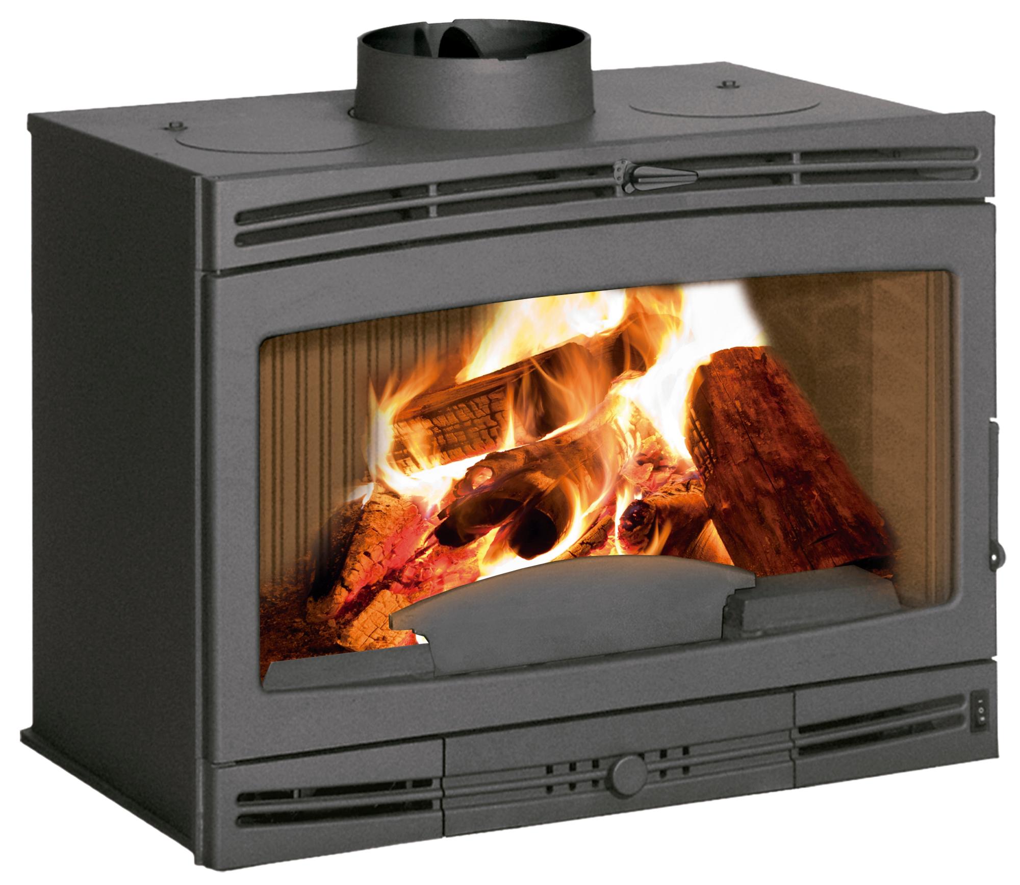 Recuperador de calor LENHA VENTILADO INVICTA 900754 8KW ECODESIGN | Leroy  Merlin
