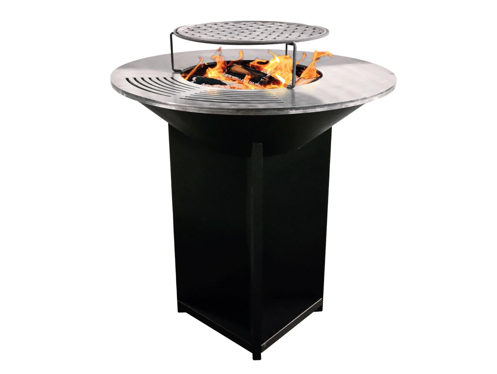 Salamandra de exterior PELLETS HTW FREYA 14KW PRETO