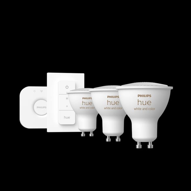 Pack de 3 l mpadas LED SMART GU10 RGB WIFI HUE Leroy Merlin