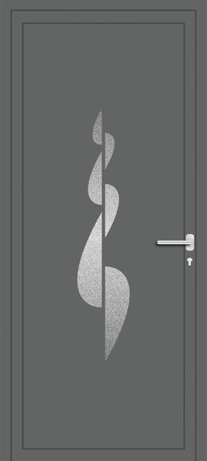 Porta de entrada ADVAGAR ANTRACITE 90X200CM ESQUERDA - 1