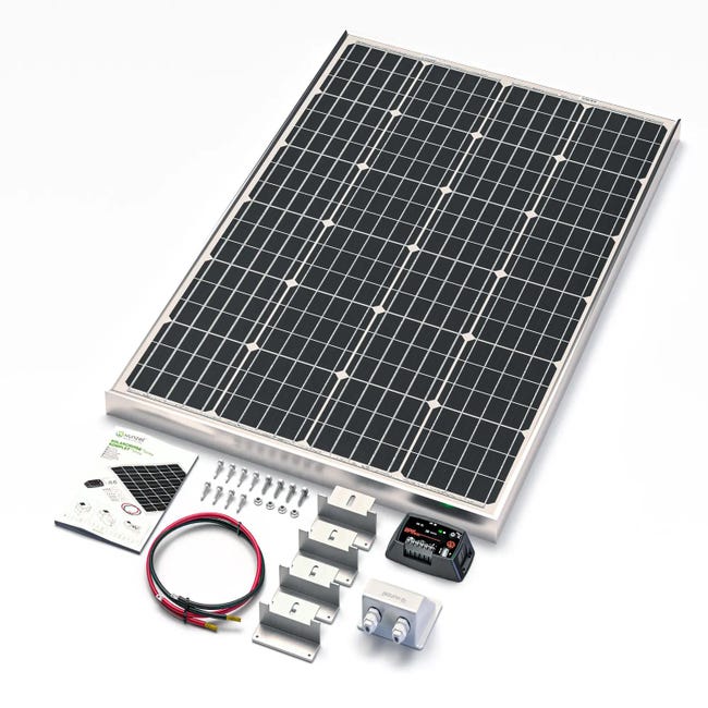 Kit solar fotovoltaico carga batería solarcruise-xunzel-120w-12v con  fijaciones
