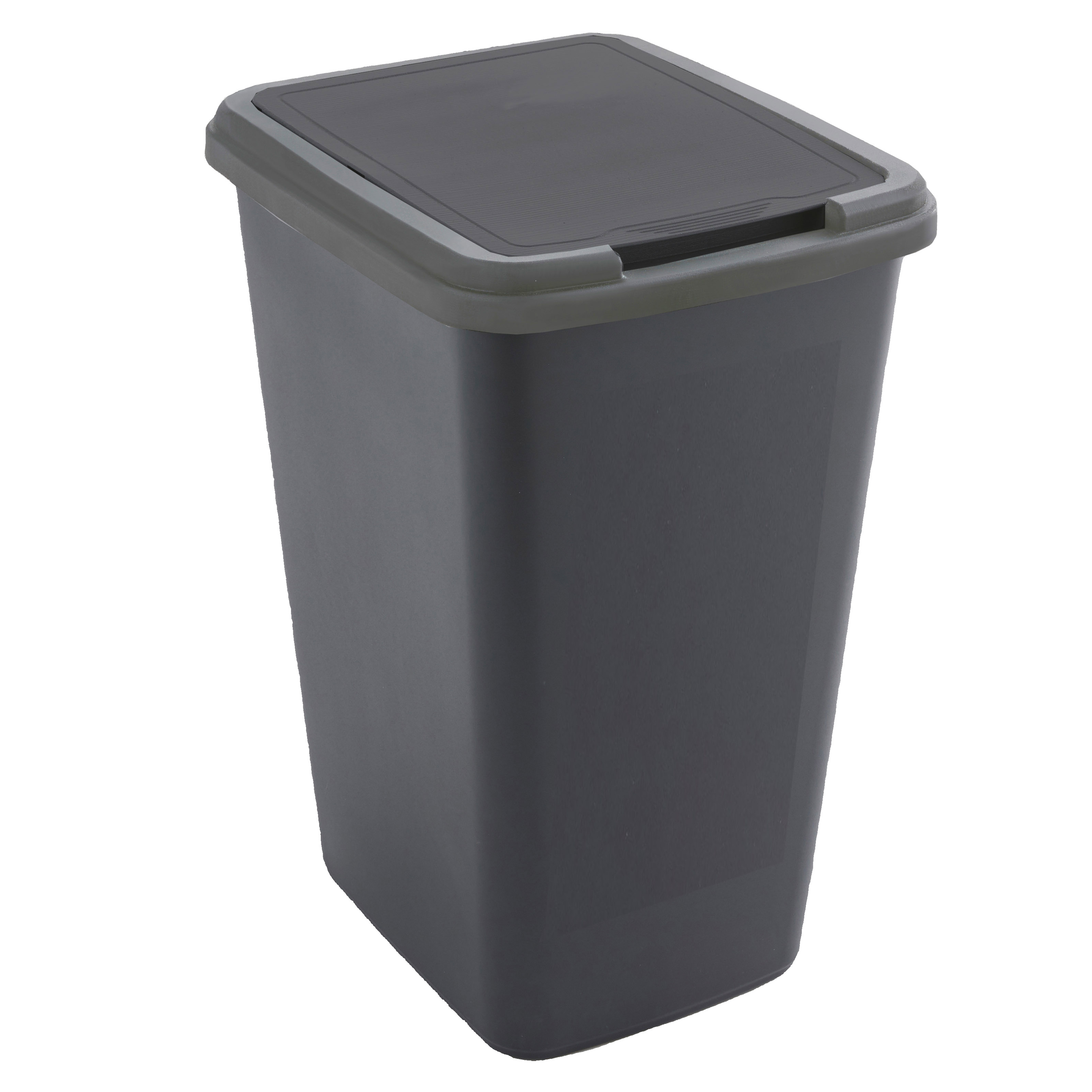 Caixote do Lixo Profissional de 50 Litros em Aço Inoxidável de Fundo  Impermeável, Balde com Tampa, Pedal e Rodas, Dimensões de Ø 390x615 mm LxA
