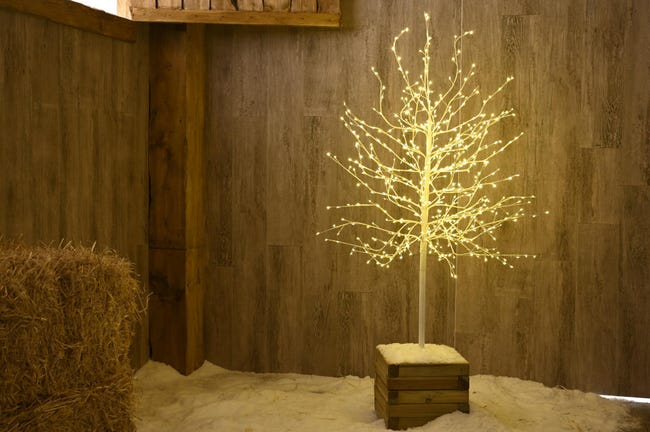 Árvore de natal BRANCA 580 LEDS 1,50M | Leroy Merlin