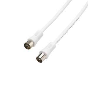 Cable Coaxial Antena TV 75 Ohms Filtro (1.5m/Blanco) - Cablematic