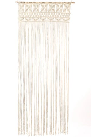 Varão para cortina 2,00 m d28 mm madeira branco