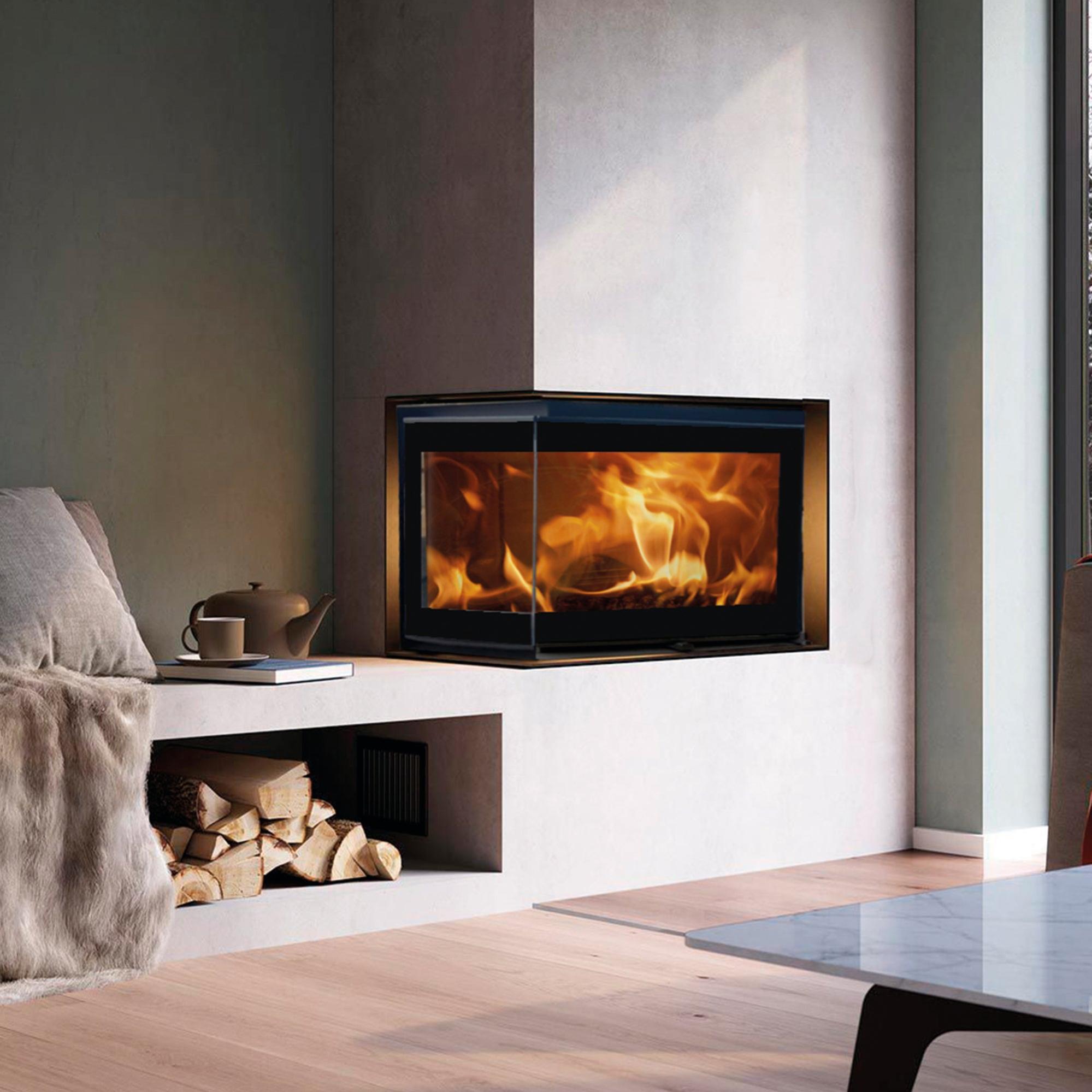 Recuperador a lenha PANADERO 5,9KW 2 FRENTES ESQUERDA ECODESIGN | Leroy  Merlin