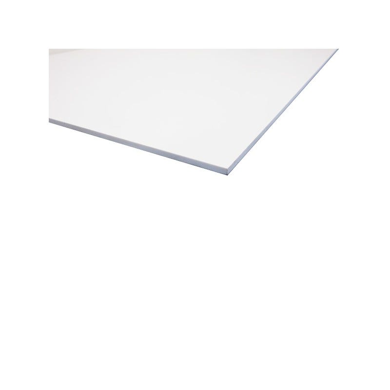 Lastra in PVC bianco - Colore: Bianco, Sp: 3mm, l: 100cm, L: 200cm, Coperta  m²: 2