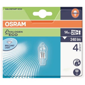 OSRAM HALOGEN 31,0 mm G4 20W KALT-BLANCO STIFTSOCKEL DIMMBER: JA :  : Luminaires et Éclairage