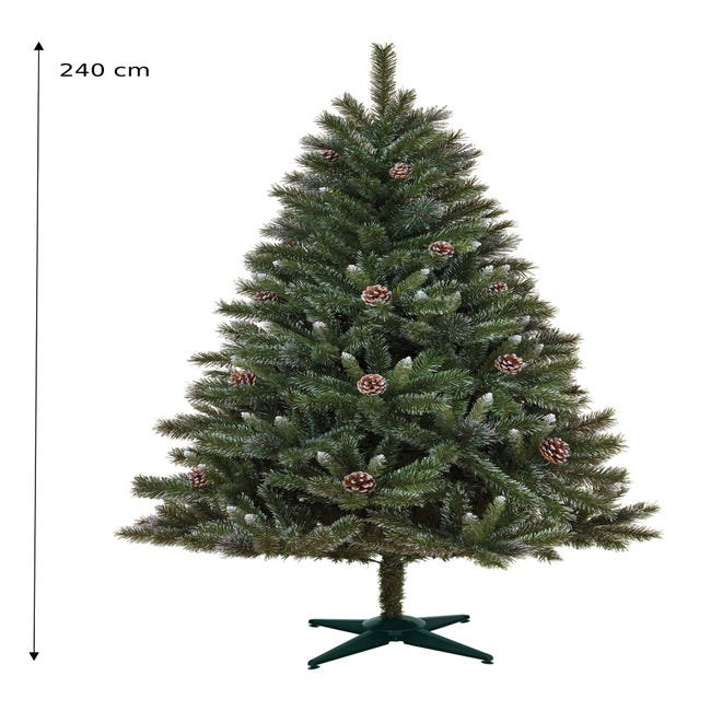 Árvore de Natal Artificial Ø90x180cm com 1111 Pontas de PVC e 59 Pinhas | O  Meu Jardim