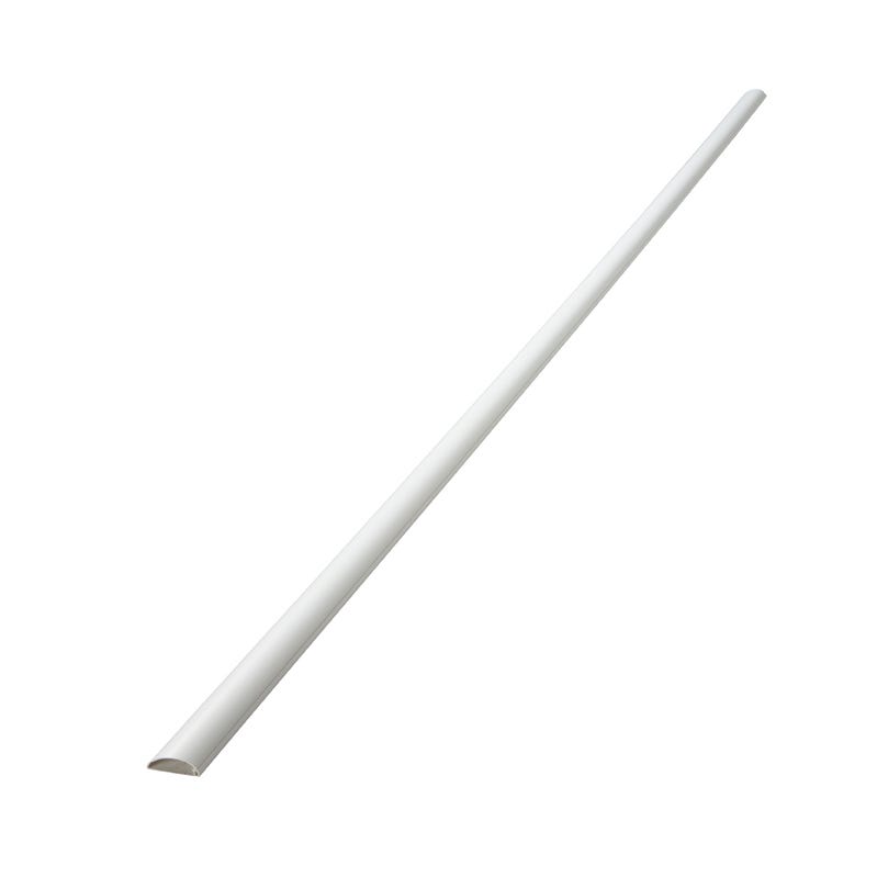 Goulotte passe-câbles demi-cercle 30x15 mm 2 m blanc