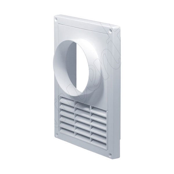 2x bouches d'aération, grille à persiennes couvercle hotte de ventilation à  conduit plat ventilation ventilation évent mur sortie d'air wit