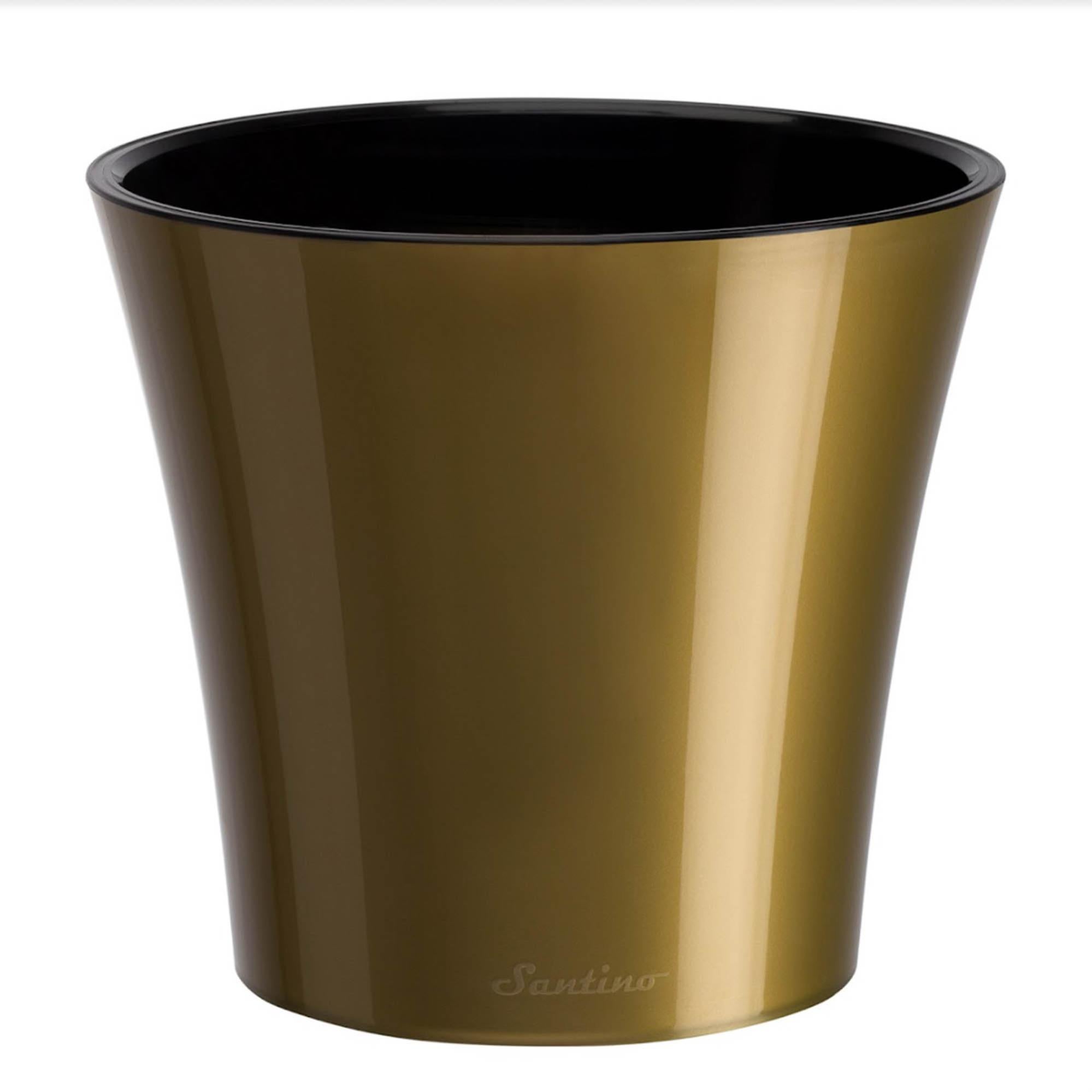 Phoenix Vine Vaso autoirrigante da 25,4 cm, in terracotta con serbatoio in vetro, per piante da interno, erbe, fiori, set da 1, 52 A I 1