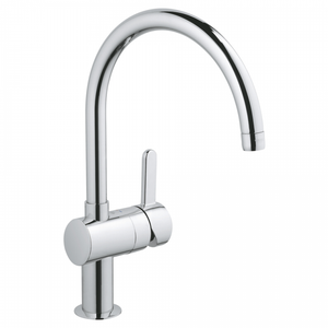 GROHE Start Curve 305620000 - Rubinetto da cucina con beccuccio alto  rimovibile, forma C, girevole a 360°, installazione QuickFix, limitatore di  flusso ecologico, cromato : : Fai da te