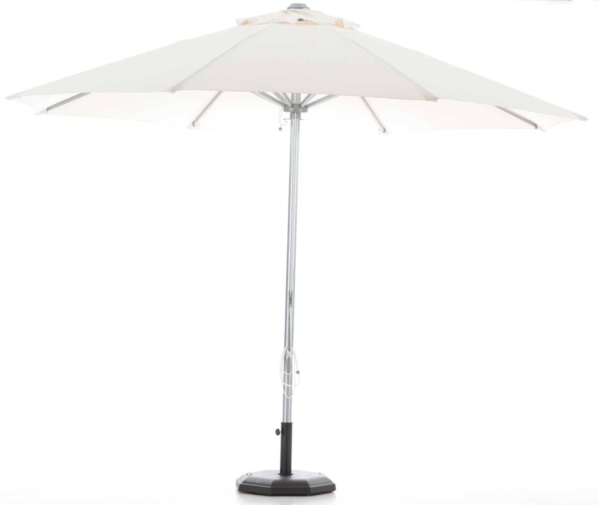 Ombrellone Da Giardino Rotondo 300 Cm - Legno E Metallo, UV50+, Manovella, Inclinabile, Colore Marrone