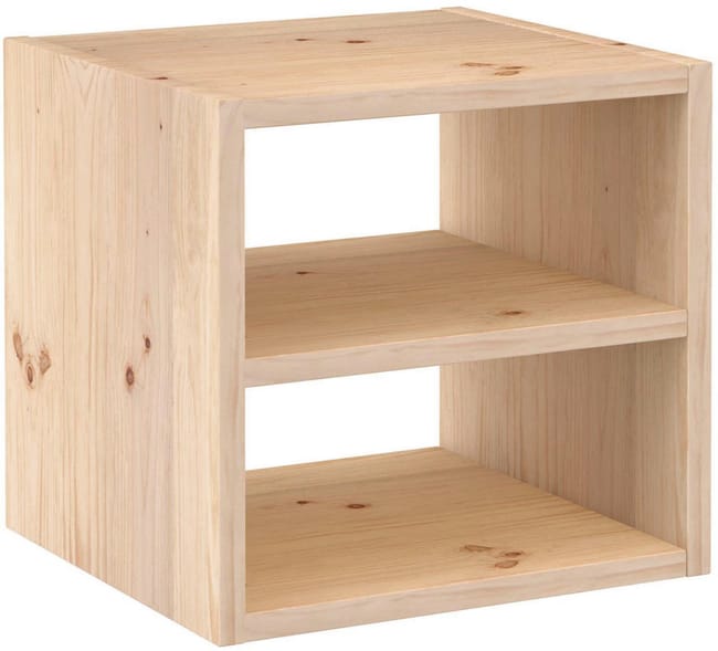 cube de rangement en pin massif dinamic tablette intermediaire astigarraga leroy merlin