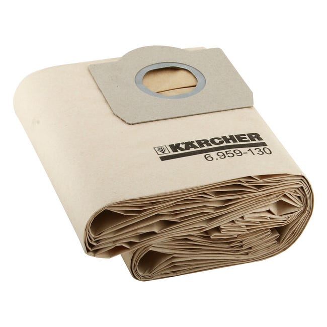 Bolsas de aspiradora para Karcher 6.959-130.0 Wd3 Wd3p Mv3 Wet & Dry Vacuum  Cleaner Bolsas de filtro de papel de reemplazo, bolsa para Karcher Wd3  Premium Accessori