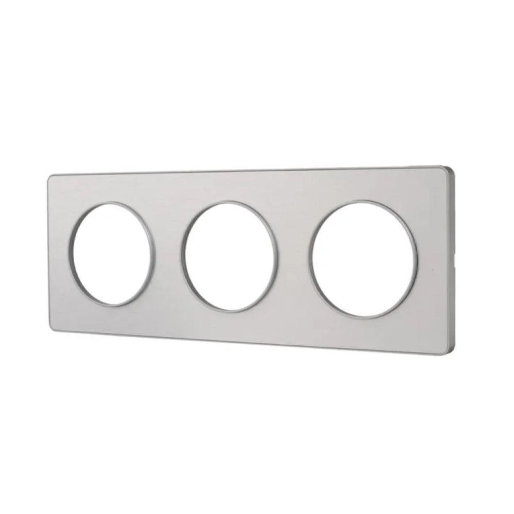 Schneider Electric Odace Touch S540802L - Placca 1 Posto Con Bordo - Colore Bronzo Spazzolato - Confezione Da 10 Pezzi