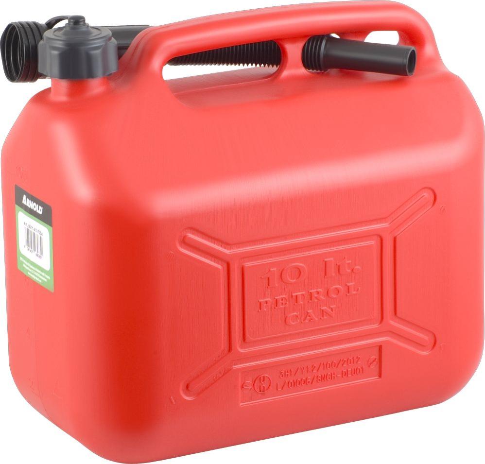 4 Taniche Per Carburante Da 10L – Omologate ONU, In Plastica Rossa, Con Beccuccio E Finestra Livello, Per Benzina E Diesel - 4