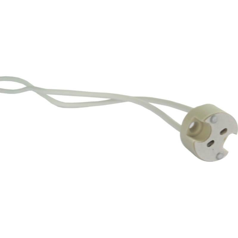 20 Portalampada G4 In Ceramica Con Cavo In Teflon – Attacco Per LED, Alogene E Quarzo