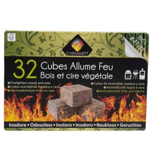 Allume-feu cubes individuels x 20 ZIP : la boîte à Prix Carrefour