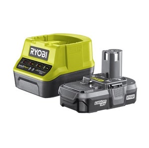 Pack RYOBI Compresseur à cuve R18AC-0 - 18V One Plus - 4L - 1 batterie  2.0Ah - 1 chargeur rapide RC18120-120 - Espace Bricolage