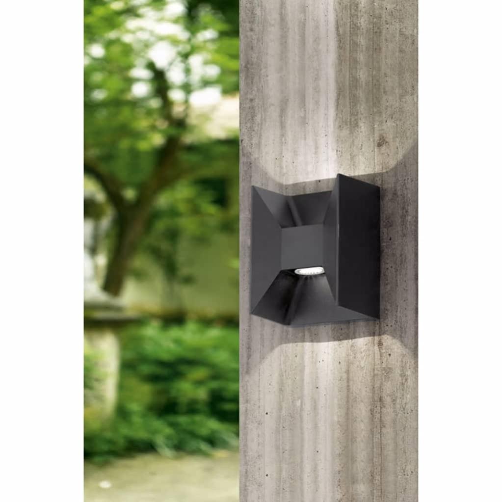 Philips LED Fyve Lampada Solare Da Parete Per Esterni, Luce Bianca Calda 1 5w Ip44 Nero 90771492