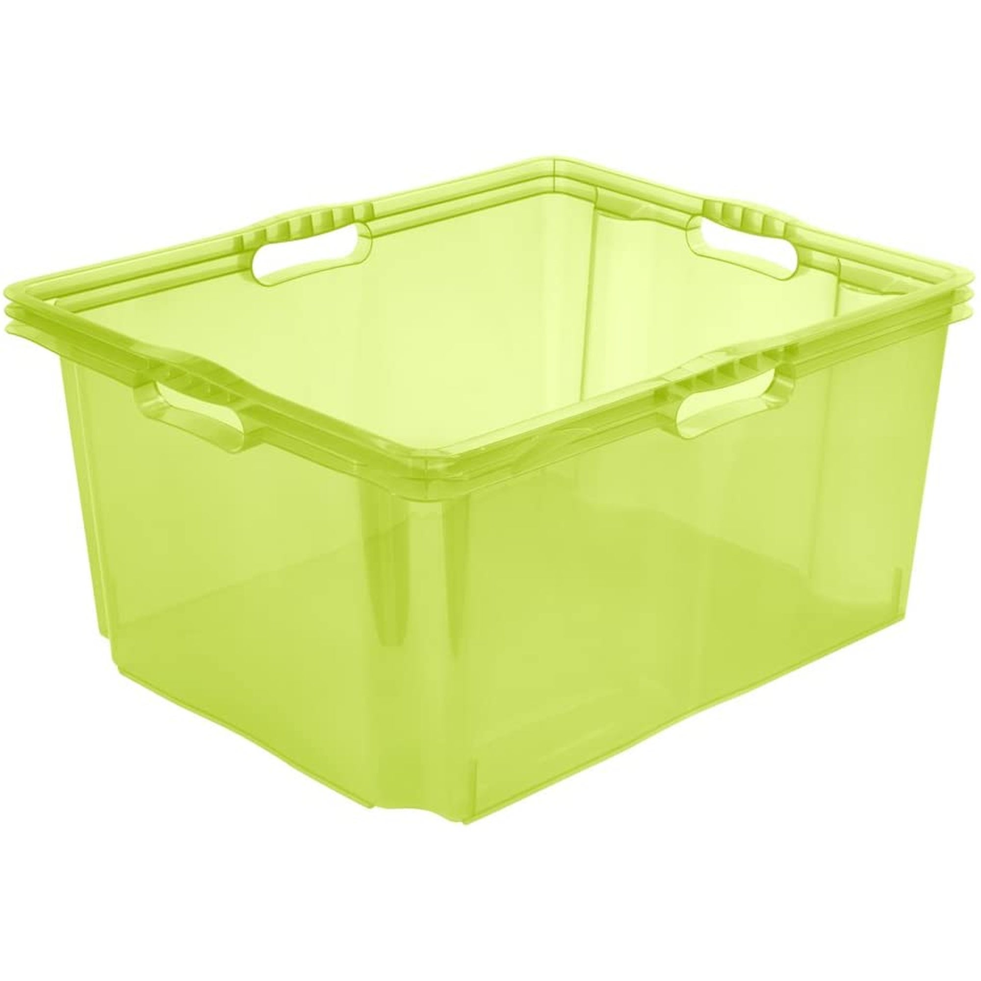 Boîte de rangement 44L Fitty H. 29,5 cm x L. 55,5 cm plastique noir