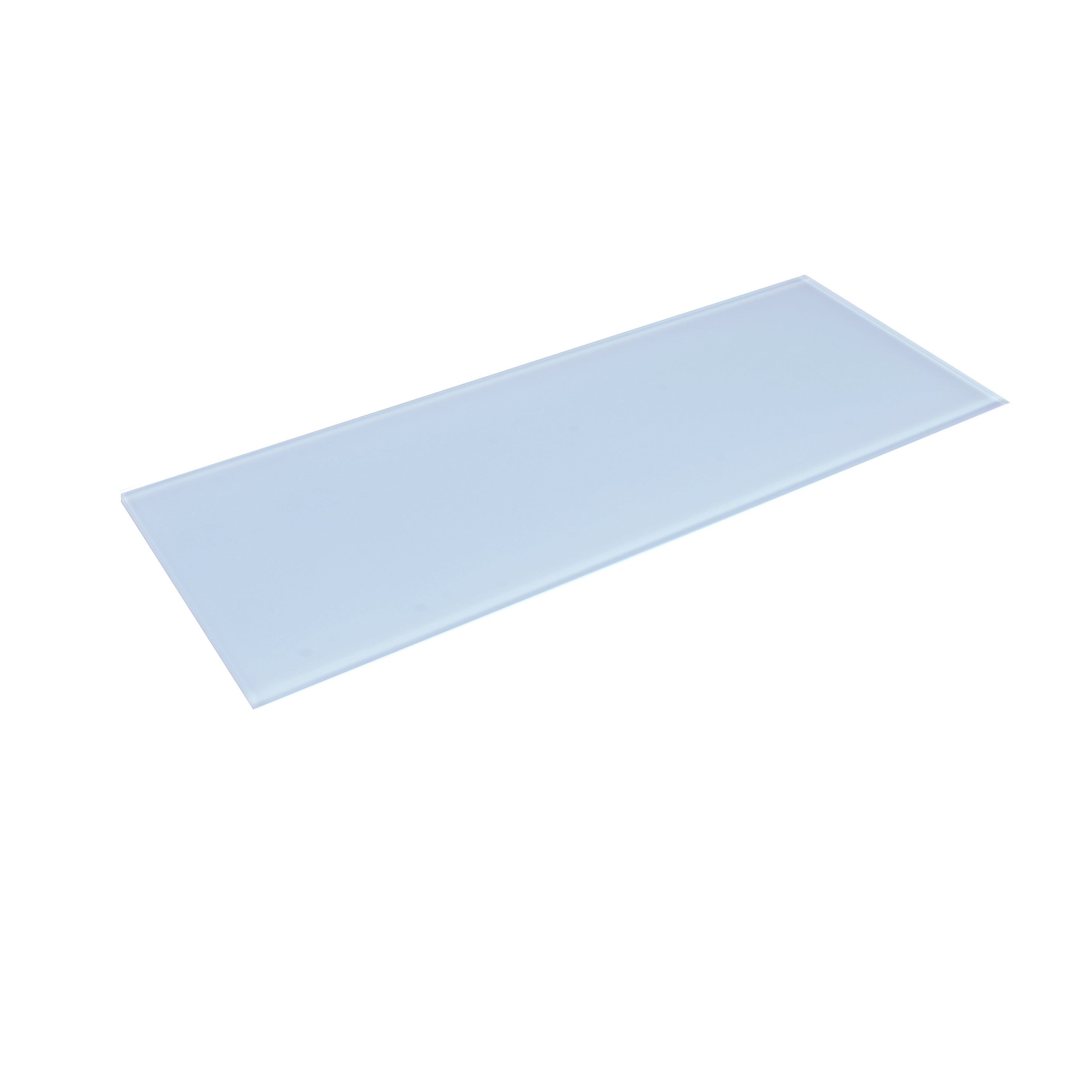 Estante de Cristal Templado para Baño Estilo Decorativo Fabricado en Cristal  Acabado en Crema Medidas 3006120 mm Espesor de la Balda: 6 mm 1 Unidad