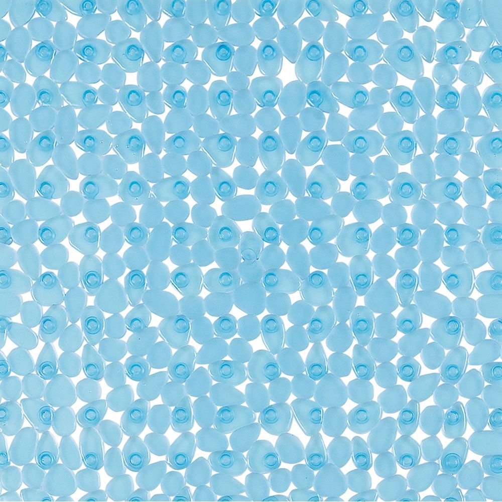 Alfombra ducha azul 54x54