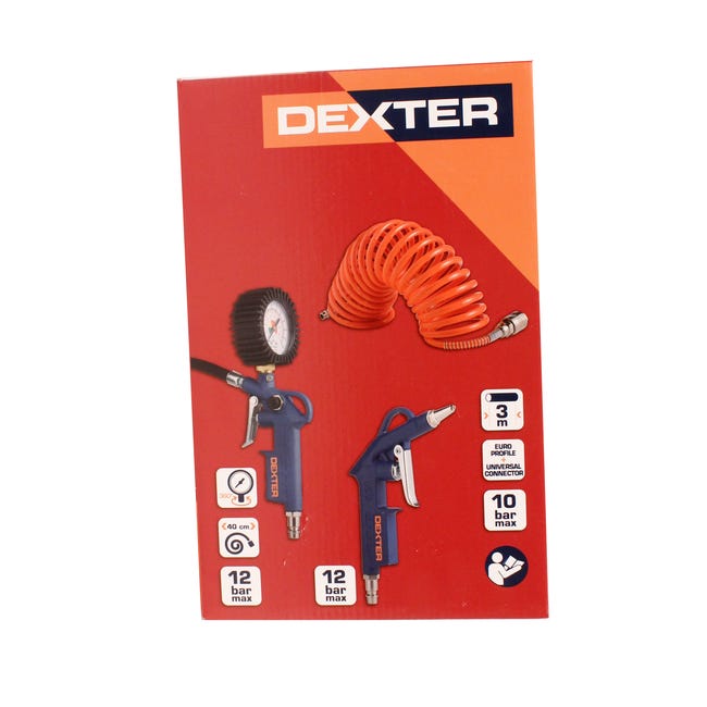 Kit de 3 accessoires pour compresseur, DEXTER