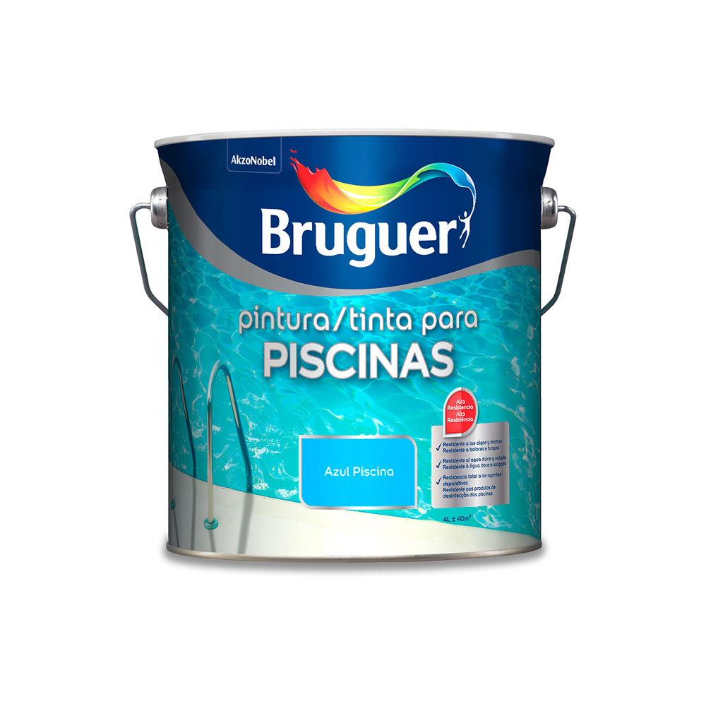 Pintura Para Piscina Azul Mar Egeo 4L 5326479 Bruguer 8410481088237 25055 Bruguer