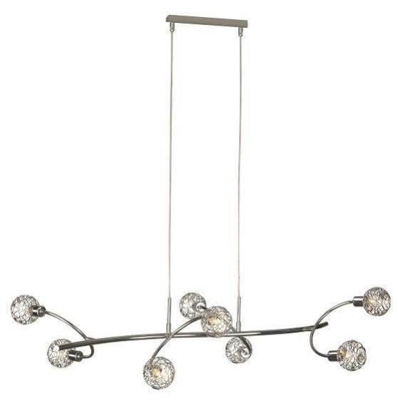 Lampadario a sospensione classico cristallo cromato BELL-143