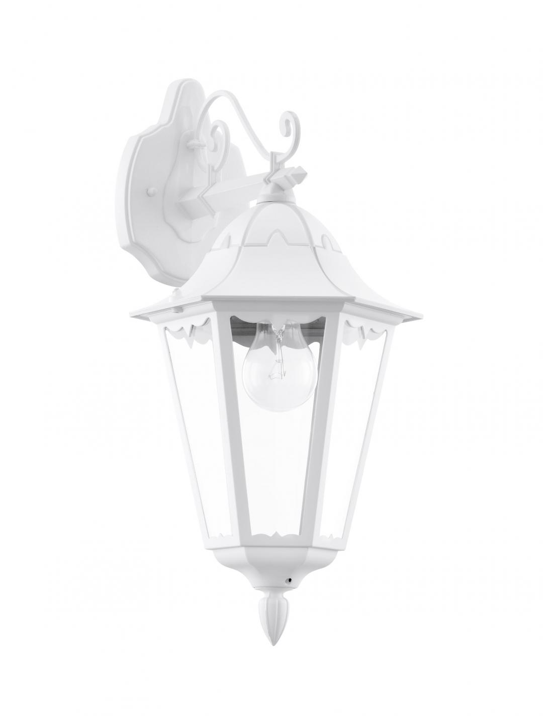 Aplique de pared aluminio blanco ip44 - eglo navedo
