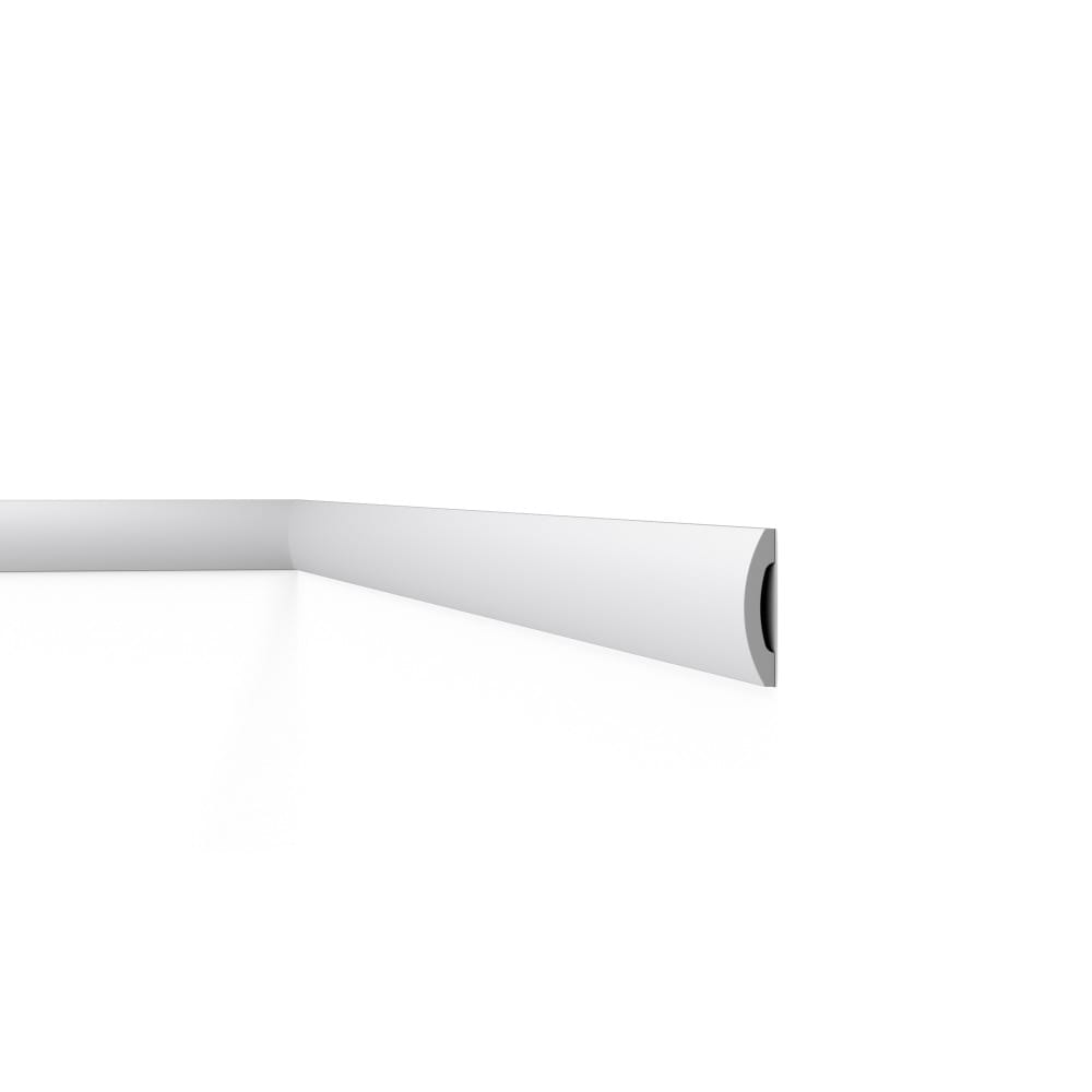 T40 WALLSTYL Cornice In Polistirolo Alta Densità 200x2x3 Cm | Battiscopa/Listello NOËL & MARQUET Per Pareti, Interni Ed Esterni, Verniciabile