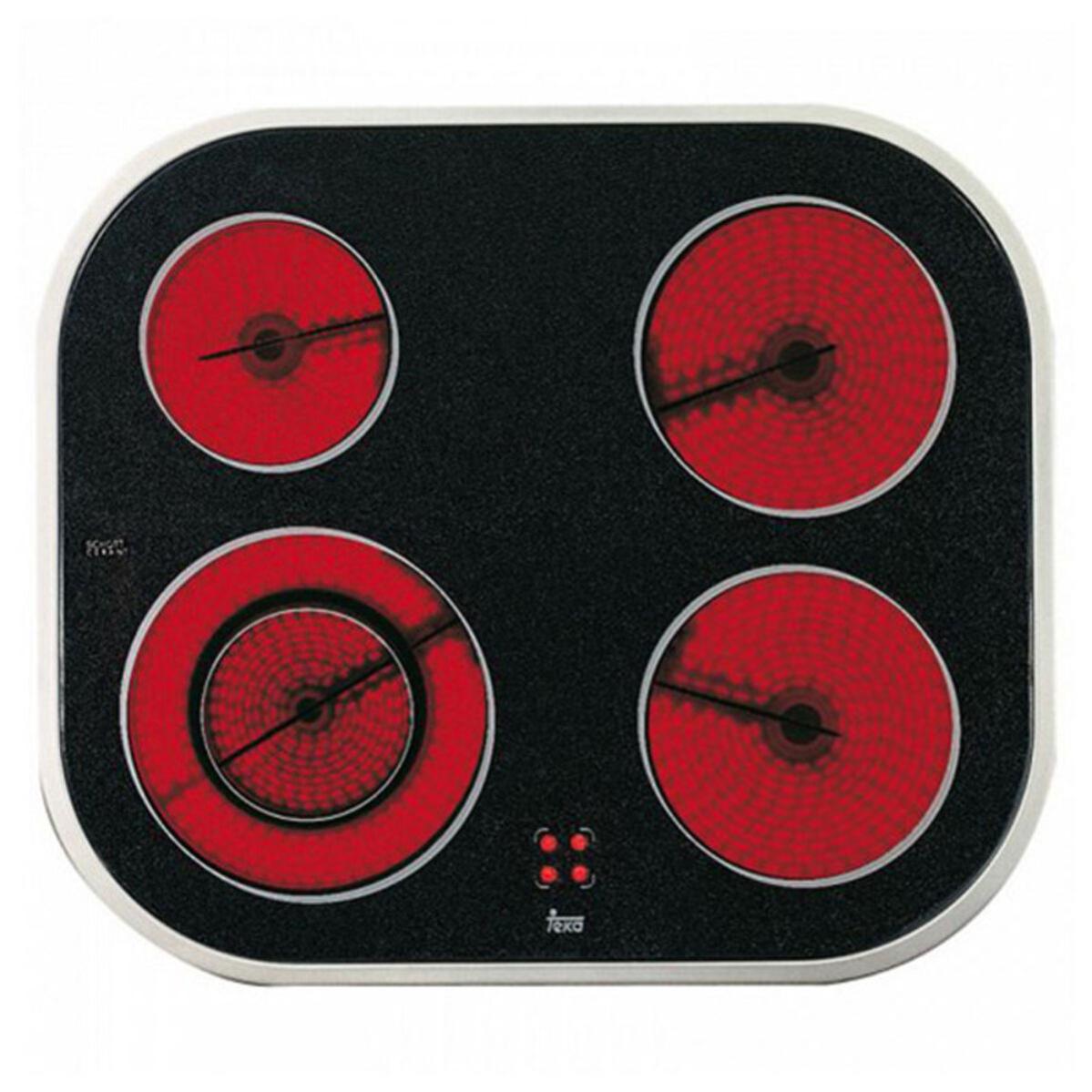 TEKA Vitroceramic hob with 4 zones in 60 cm TBC 64000 XFL