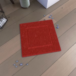 tappeto bagno a riccoli spugna rosso 60/100 presso Mussner Textile