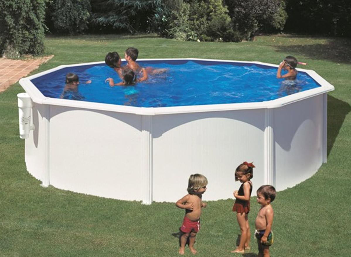Piscina Redonda De Acero Ø4,80M X H: 1,22M - Filtración De Cartucho