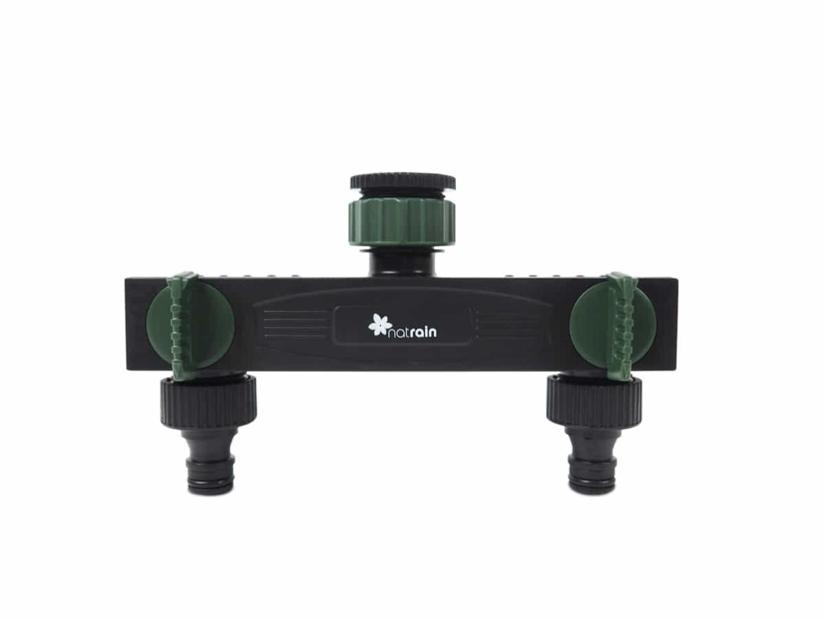 Hydrogarden Válvula De Doble Salida Para Grifo Y Manguera De Jardín