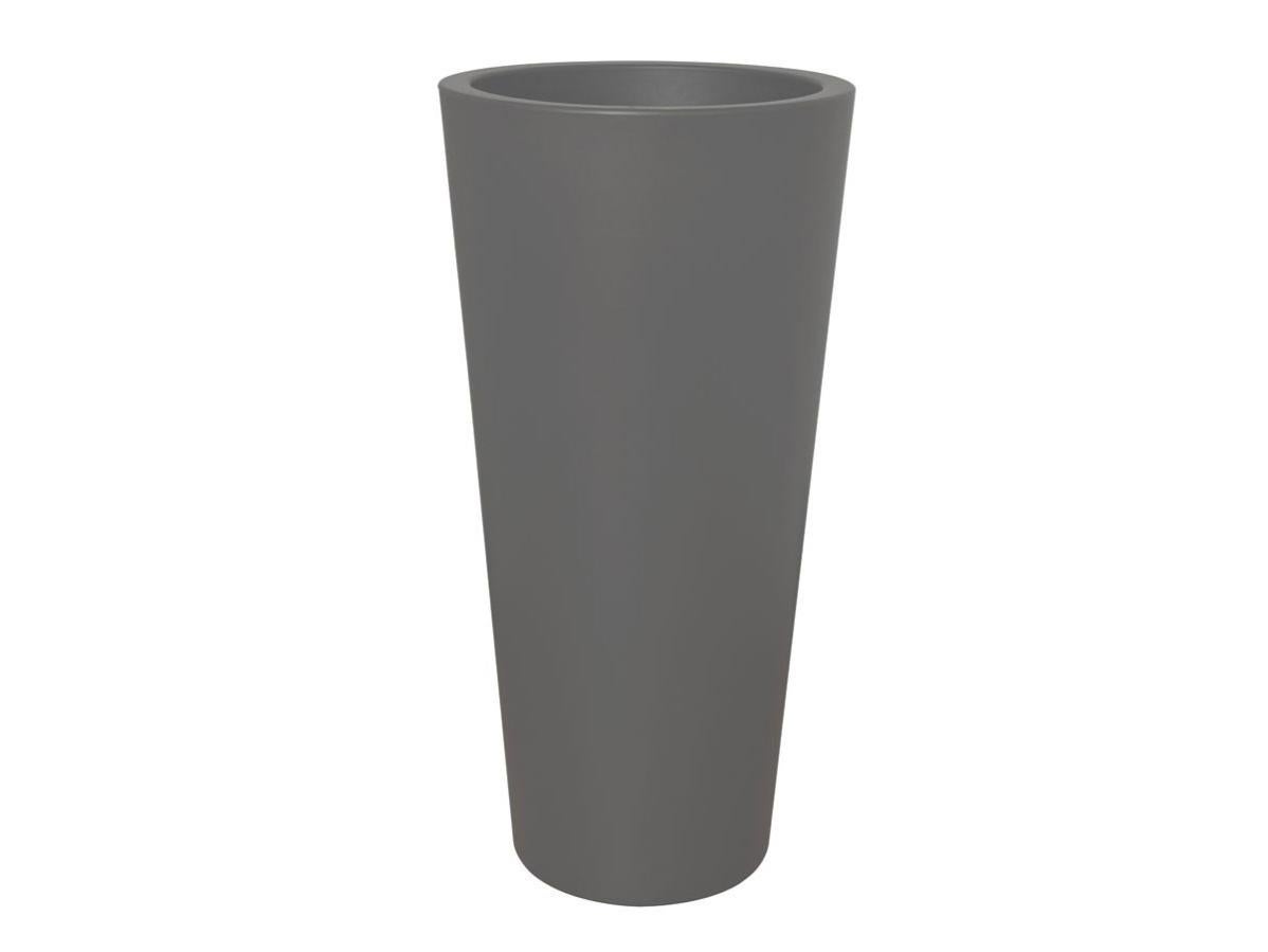 Pot de fleurs rond Pure Straight High Ø 60 x H.125 cm - anthracite