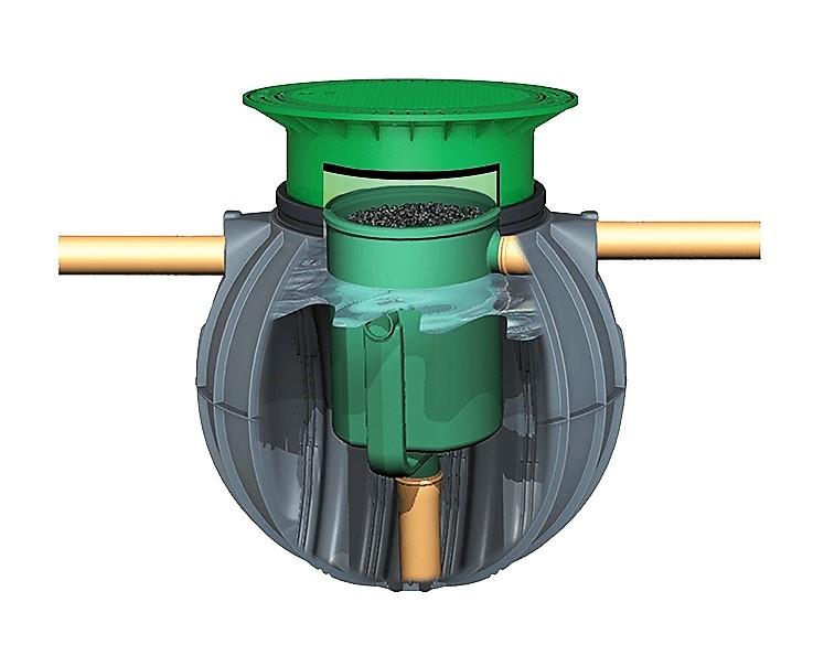 Fosa séptica con filtro 600 litros 2 habitantes | fabricada en polietileno | instalación bajo tierra