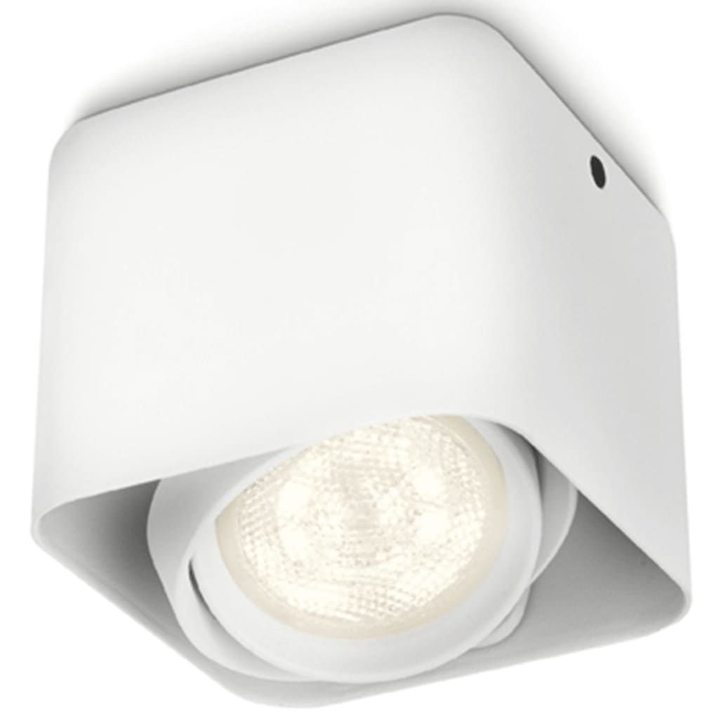 Myliving Plafonnier Led Cubique Afzelia W Blanc Philips Leroy