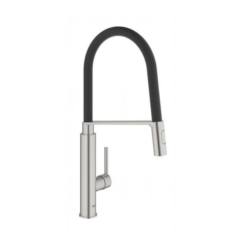 GROHE Feel Robinet de cuisine avec mousseur extractible acier