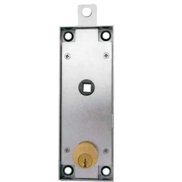 Serrures VIRO Pour Porte Basculante Garage, Modèle 8215 Avec Cylindre Rond Et Cadre PZ4, Zingué