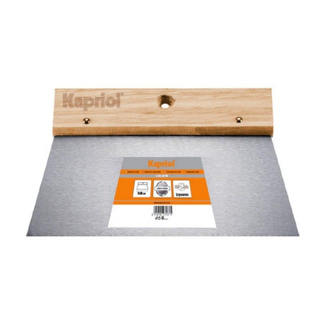 Spatola Per Stucco Kapriol Manico In Legno Lama 10 Cm - Foto 3