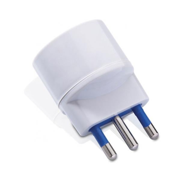 ADATTATORE SINGOLO SPINA ASIMMETRICA 'SALVASPAZIO' SPINA 2P T 10A - BIANCO - Foto 12