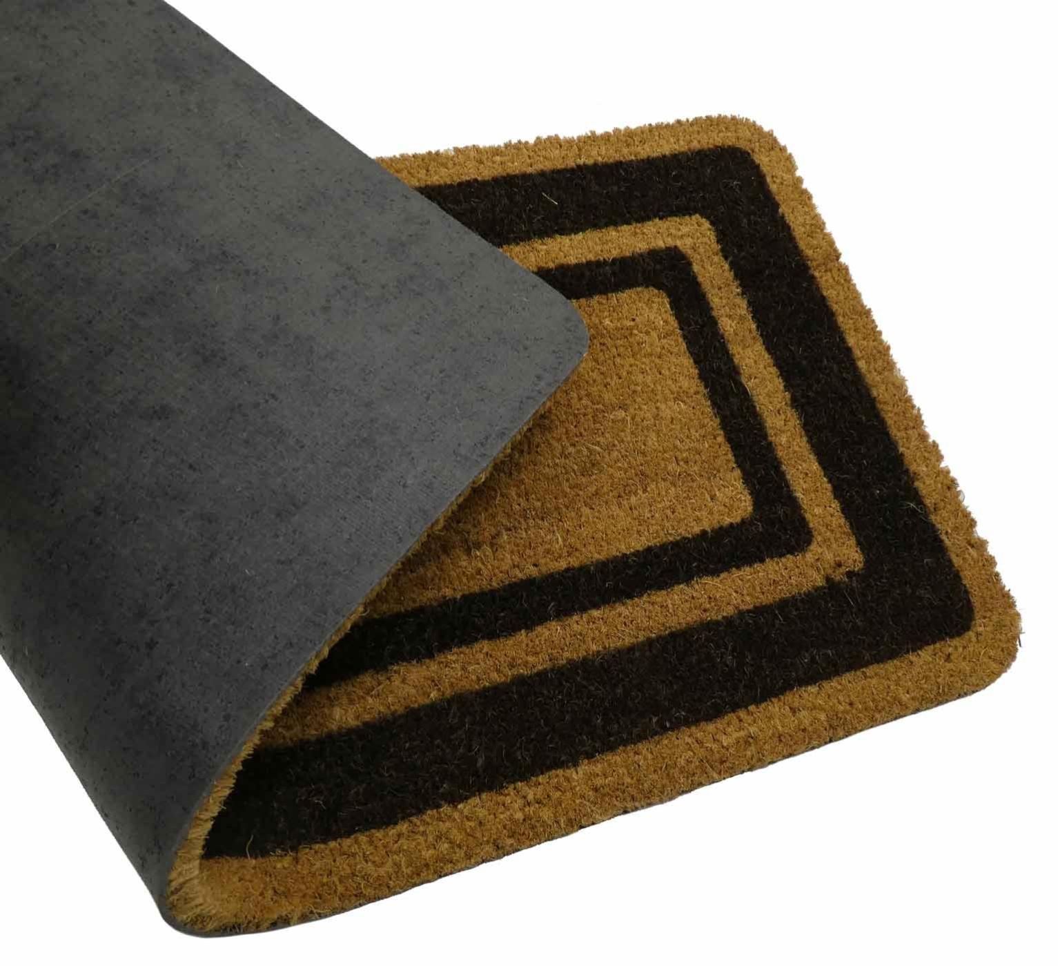Zerbino In Fibra Di Coco Natural Premium Spessore 14 Mm - Dimensioni 40x70 Cm - Resistente E Impermeabile Per Esterno