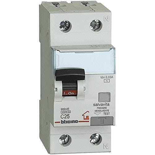 Interruptor magnetotérmico Diferencial 1P+N 25A