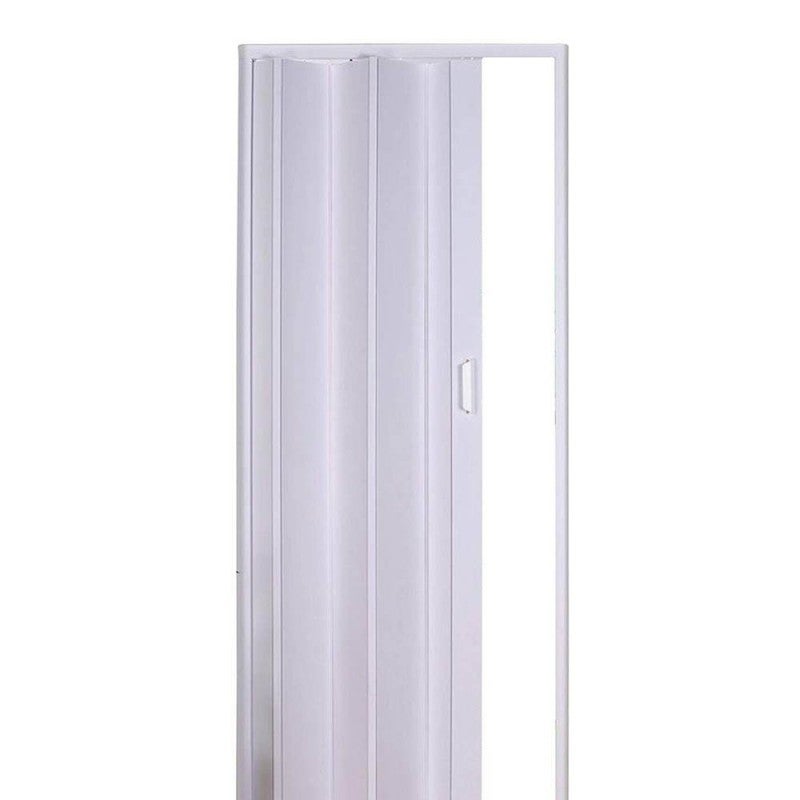 Porta a Soffietto da Interno in PVC Bianco Pastello 83x214 cm mod. Monica