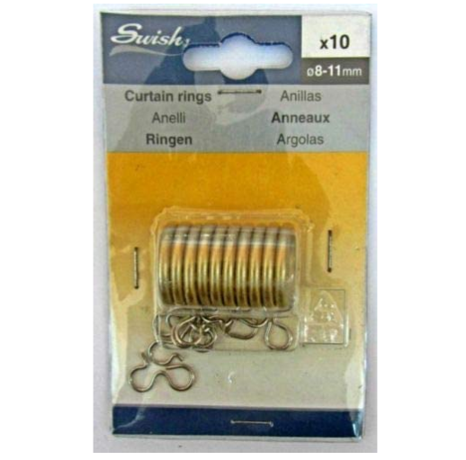 Anelli Per Tende In Legno - Diametro 38 Mm - Colore Rosso Mogano - Confezione Da 6 - Foto 6