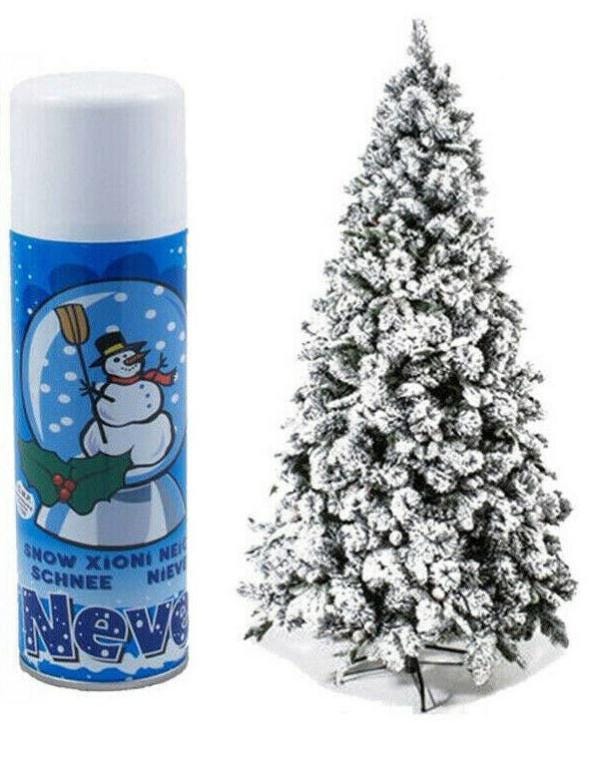 Neve Spray Floccata Per Decorazioni Natale – Set Da 3 Bombolette Da 750 Ml Con 68% Extra Gratis